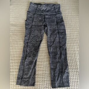 lululemon Black and White Leggings